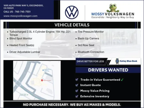 Another view of 2019 Volkswagen Tiguan 2.0T SEL for sale in Escondido, CA at Mossy Volkswagen