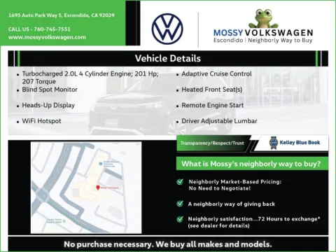 Another view of 2026 Volkswagen Tiguan SE R-Line Black for sale in Escondido, CA at Mossy Volkswagen