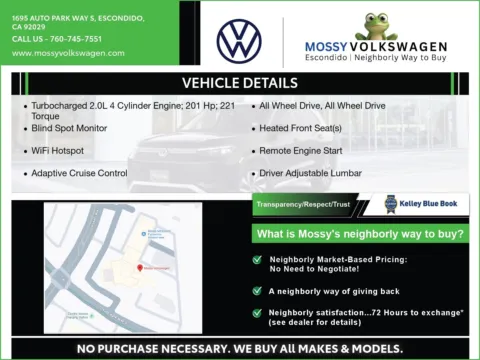 Another view of 2026 Volkswagen Tiguan 2.0T SE for sale in Escondido, CA at Mossy Volkswagen