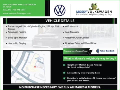 Another view of 2026 Volkswagen Tiguan 2.0T SEL R-Line Turbo for sale in Escondido, CA at Mossy Volkswagen