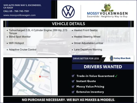 Another view of 2026 Volkswagen Atlas SE for sale in Escondido, CA at Mossy Volkswagen