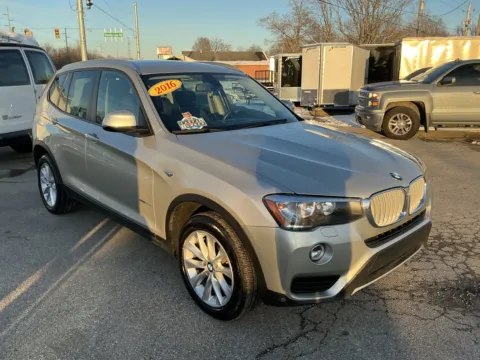 Blue 2016 BMW X3 XDRIVE28I for sale in Camby, IN