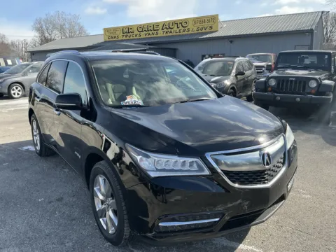 Black 2014 ACURA MDX ADVANCE for sale in Camby, IN