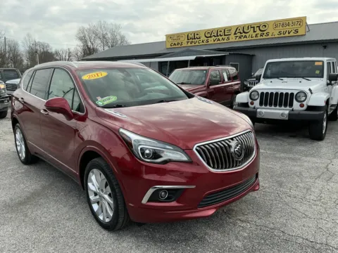 Red 2017 BUICK ENVISION PREMIUM II for sale in Camby, IN