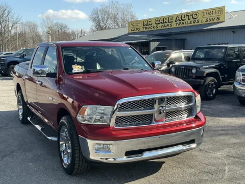 Red 2009 DODGE RAM 1500 Laramie for sale in Camby, IN