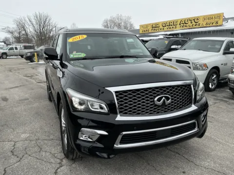 Another view of 2015 INFINITI QX80 for sale in Camby, IN at Mr. Care Auto