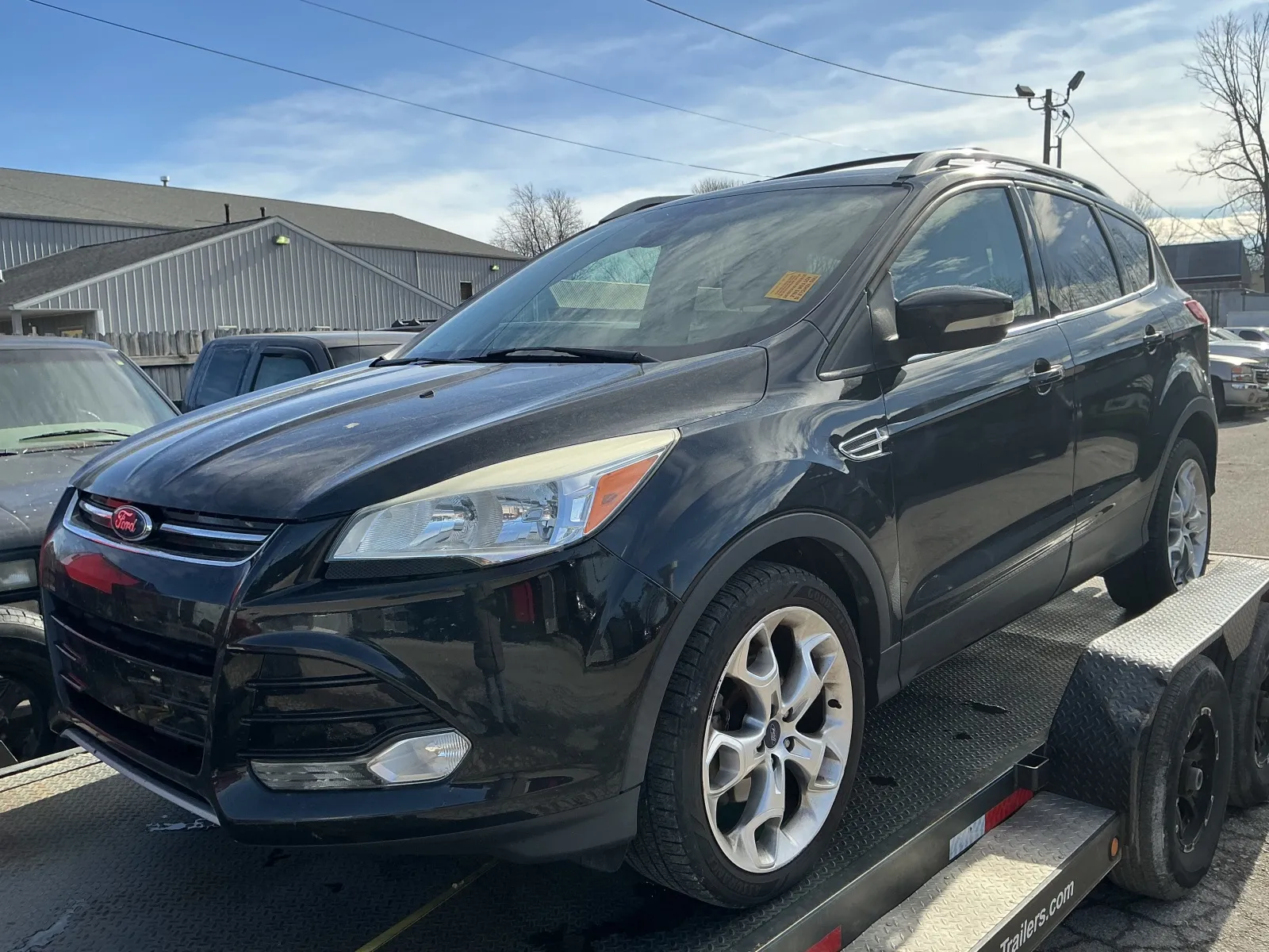 Black 2014 FORD ESCAPE TITANIUM for sale in Camby, IN