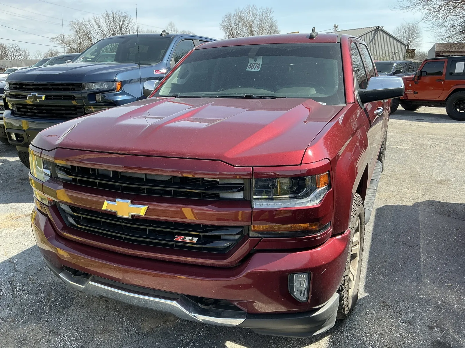 Red 2016 CHEVROLET SILVERADO 1500 LT Z71 for sale in Camby, IN