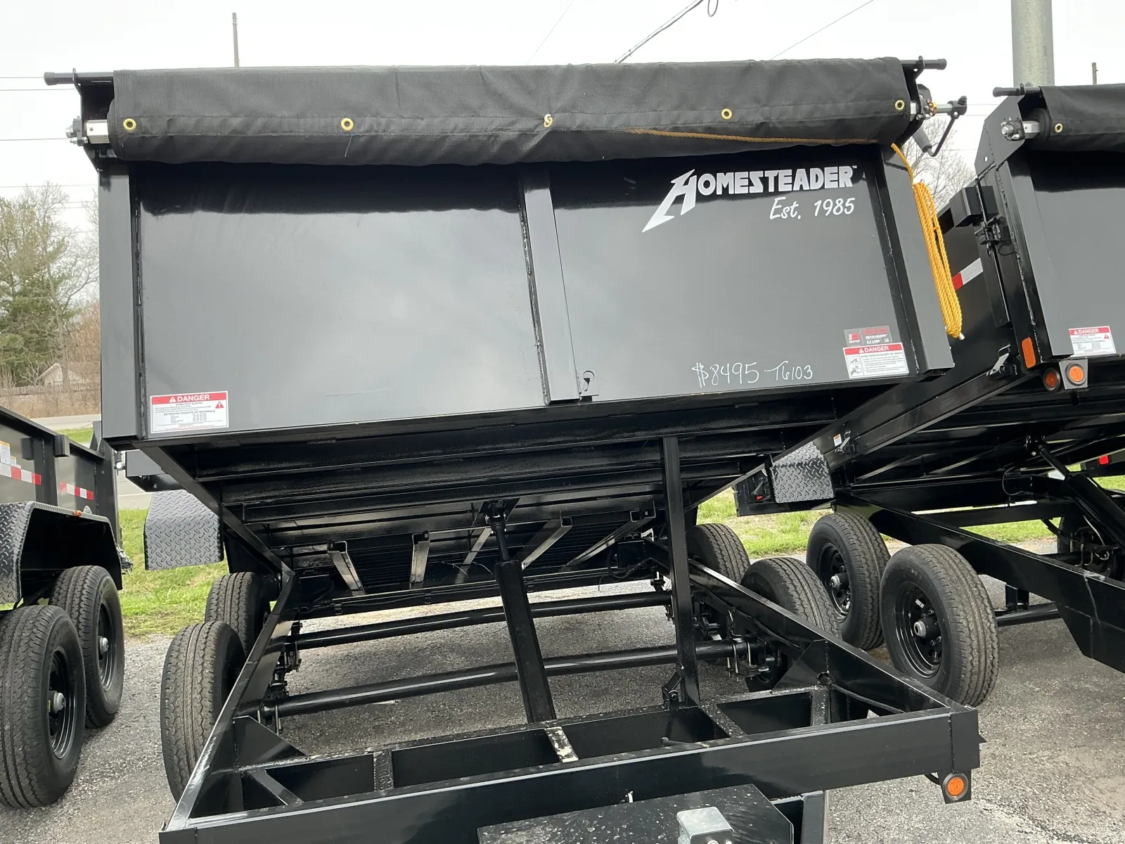 Black 2026 HOMESTEADER 712MX DUMPTRAILER for sale in Camby, IN