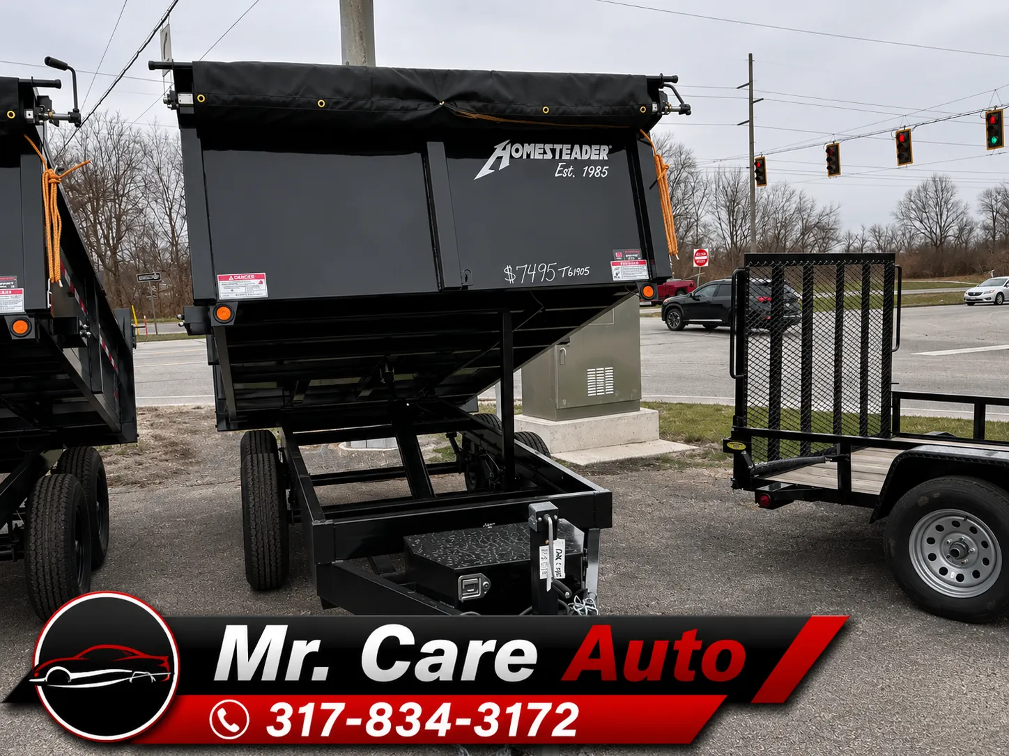 Black 2026 HOMESTEADER 612MB DUMPTRAILER for sale in Camby, IN