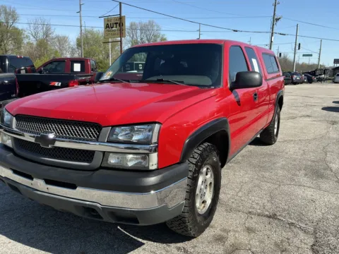 Red 2003 CHEVROLET SILVERADO 1500 for sale in Camby, IN