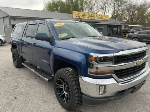Blue 2017 CHEVROLET SILVERADO 1500 LT for sale in Camby, IN