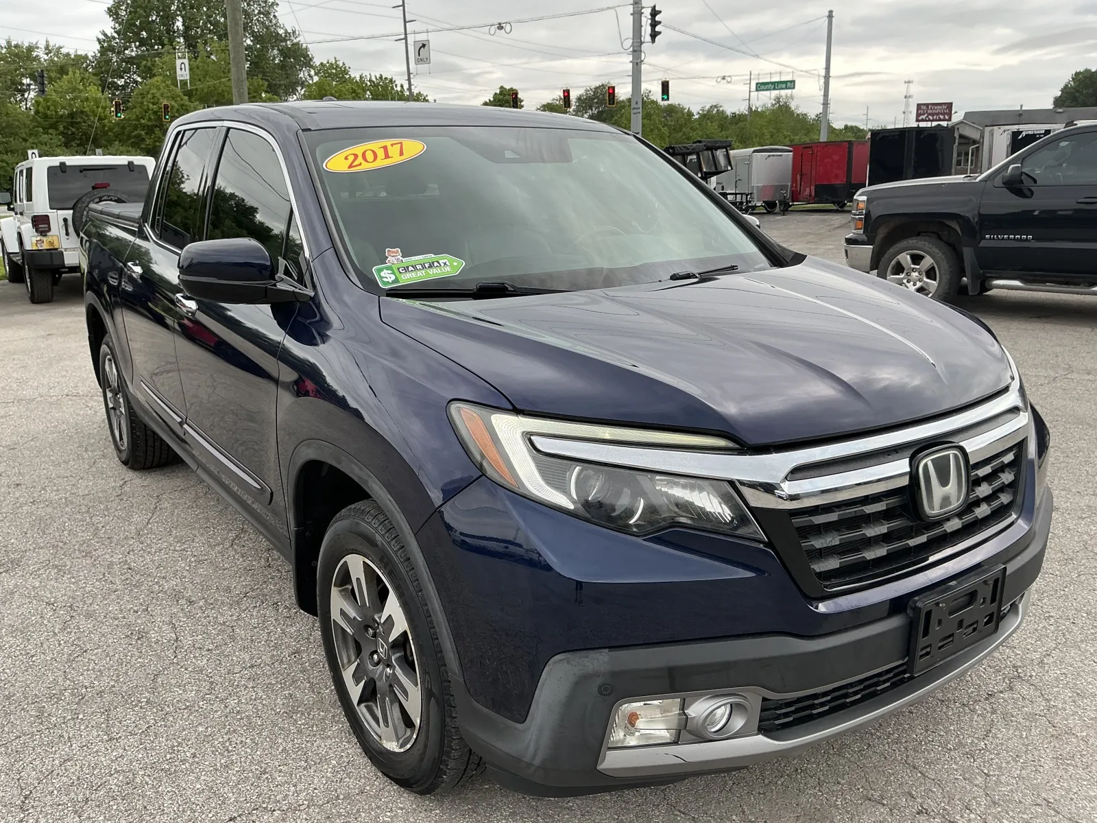 Blue 2017 HONDA RIDGELINE RTL for sale in Camby, IN