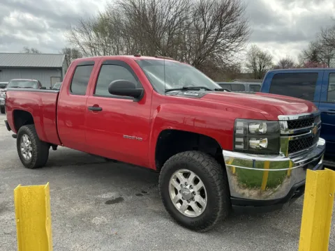 Red 2011 CHEVROLET SILVERADO 2500 HEAVY DUTY LT for sale in Camby, IN