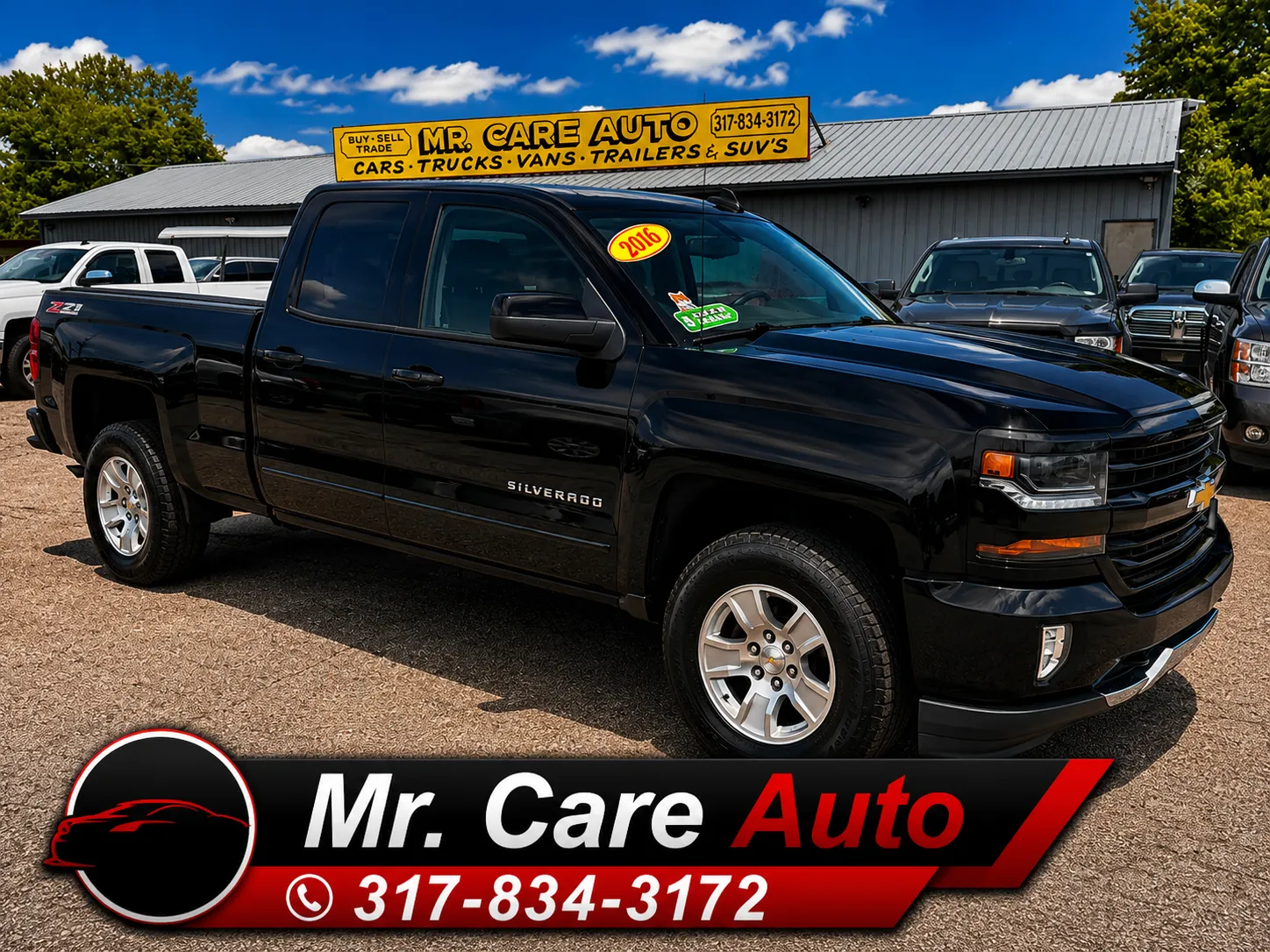 Black 2016 CHEVROLET SILVERADO 1500 LT for sale in Camby, IN