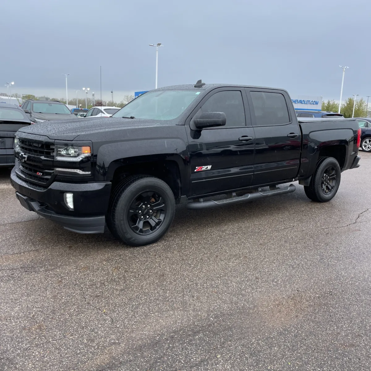 Black 2016 CHEVROLET SILVERADO 1500 LTZ for sale in Camby, IN