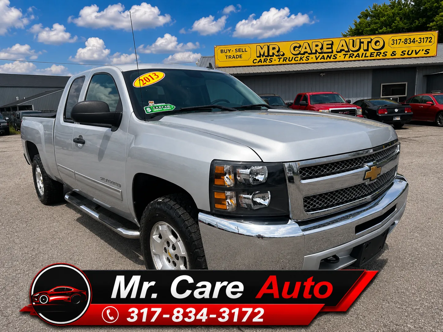 Silver 2013 CHEVROLET SILVERADO 1500 LT for sale in Camby, IN