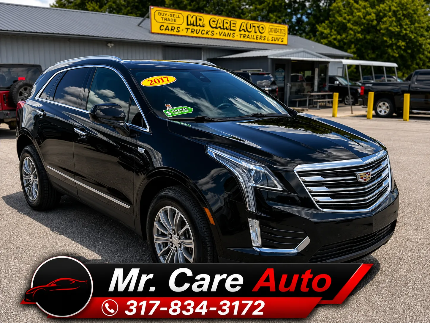 Black 2017 CADILLAC XT5 LUXURY for sale in Camby, IN