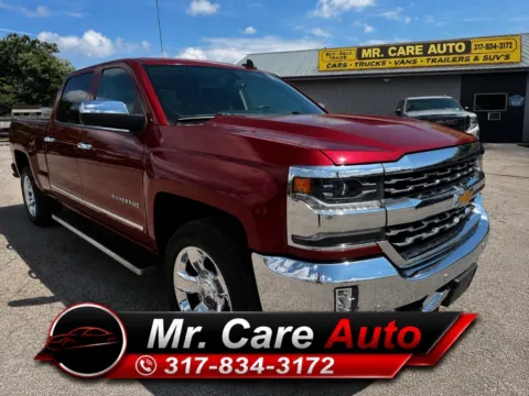 Red 2018 CHEVROLET SILVERADO 1500 LTZ for sale in Camby, IN