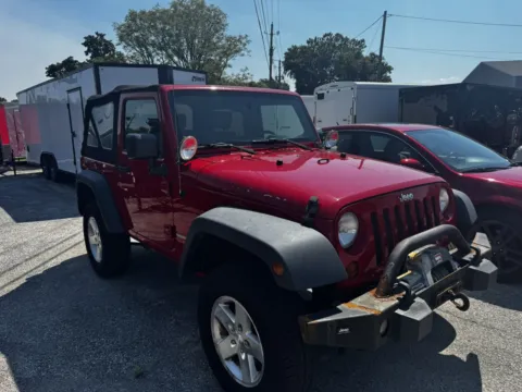 Red 2009 JEEP WRANGLER RUBICON for sale in Camby, IN