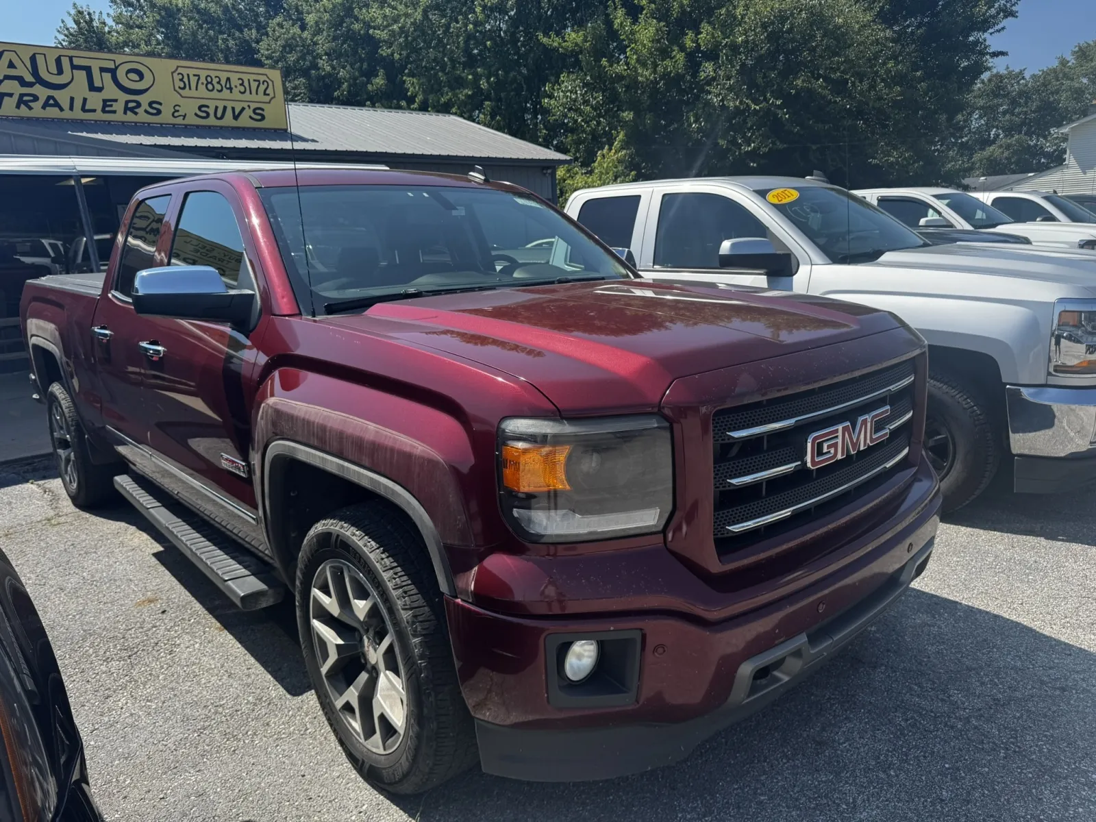 Red 2014 GMC SIERRA 1500 SLT for sale in Camby, IN
