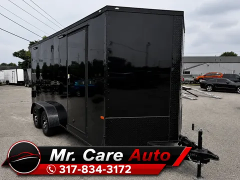 Black 2027 ROCK SOLID CARGO 7X16TA 7000 LB ENCLOSED for sale in Camby, IN