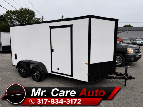 White 2027 ROCK SOLID CARGO 7X14TA 7000LB ENCLOSED for sale in Camby, IN