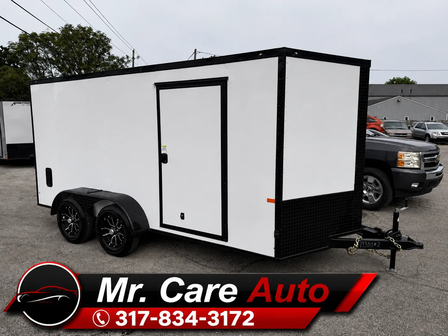 White 2027 ROCK SOLID CARGO 7X14TA 7000LB ENCLOSED for sale in Camby, IN