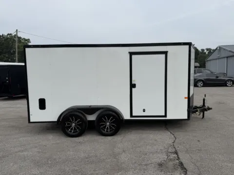Another view of 2027 ROCK SOLID CARGO 7X14TA 7000LB ENCLOSED for sale in Camby, IN at Mr. Care Auto