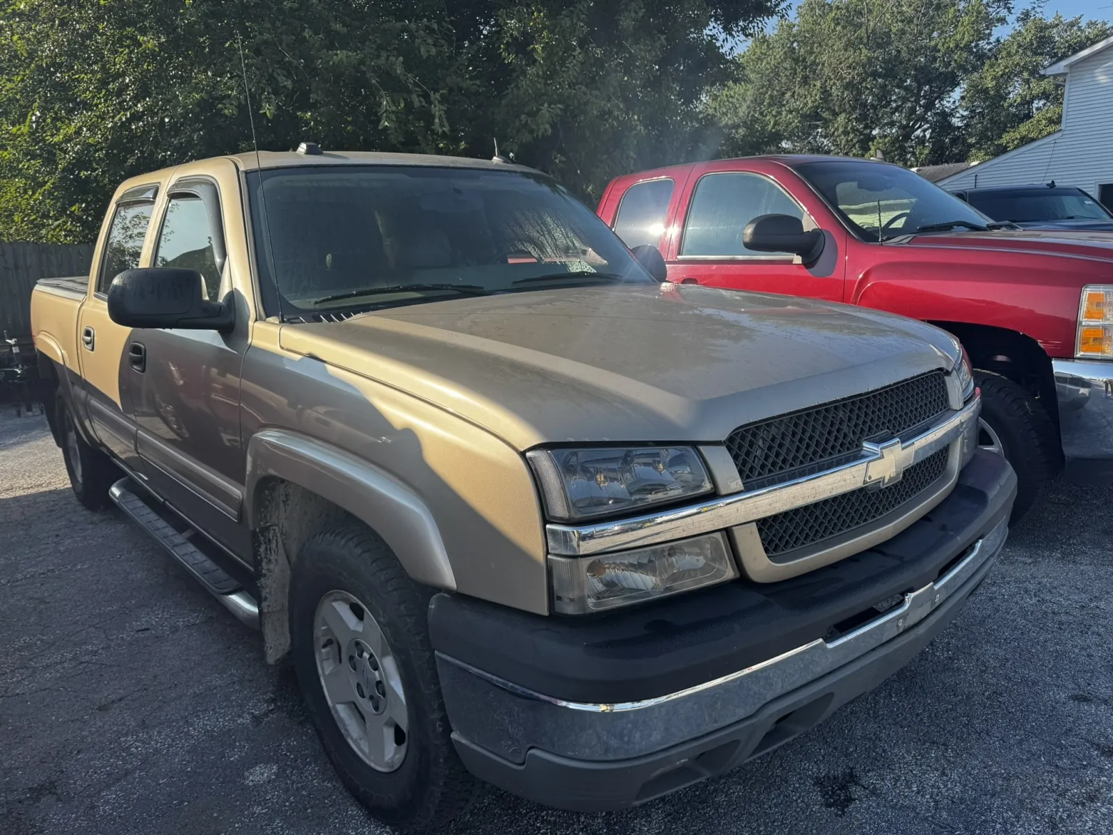 Gold 2004 CHEVROLET SILVERADO 1500 CREW CAB for sale in Camby, IN
