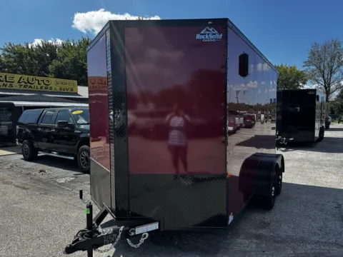 Another view of 2027 ROCK SOLID 7X12 TA ENCLOSED for sale in Camby, IN at Mr. Care Auto