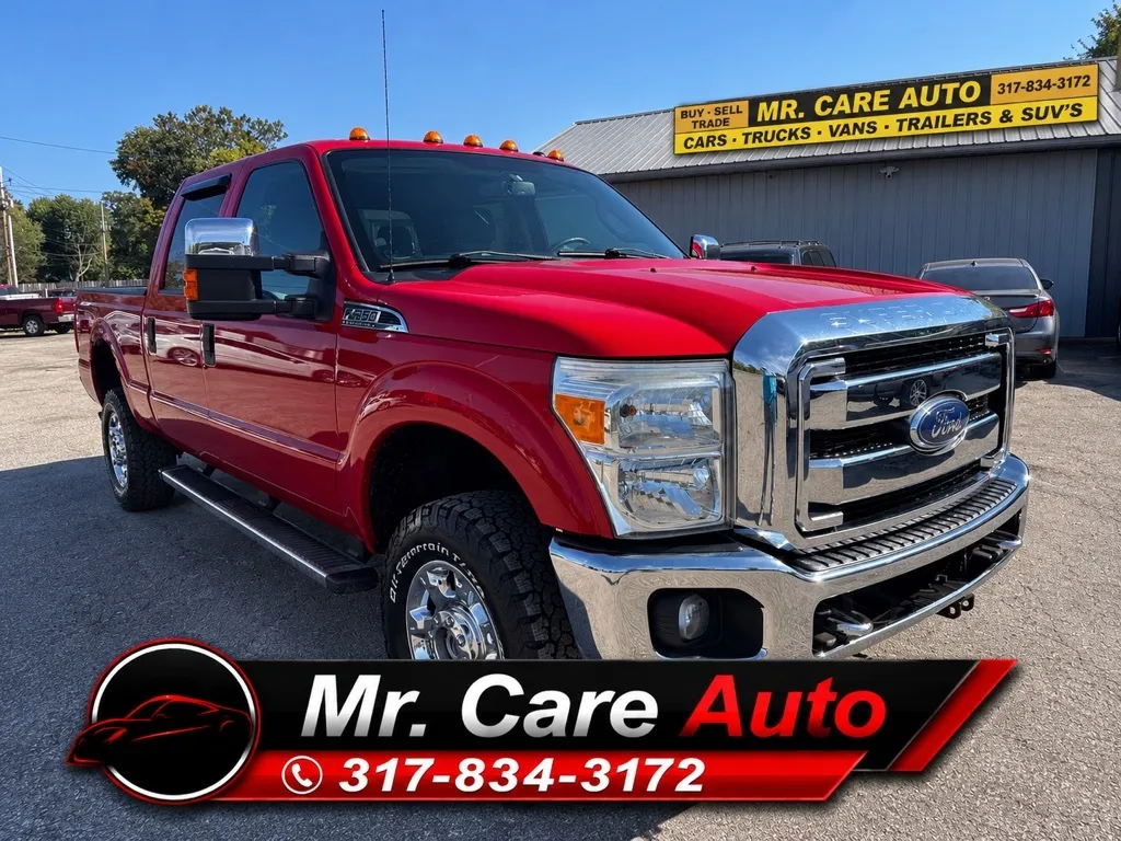 Red 2015 FORD F350 SUPER DUTY for sale in Camby, IN
