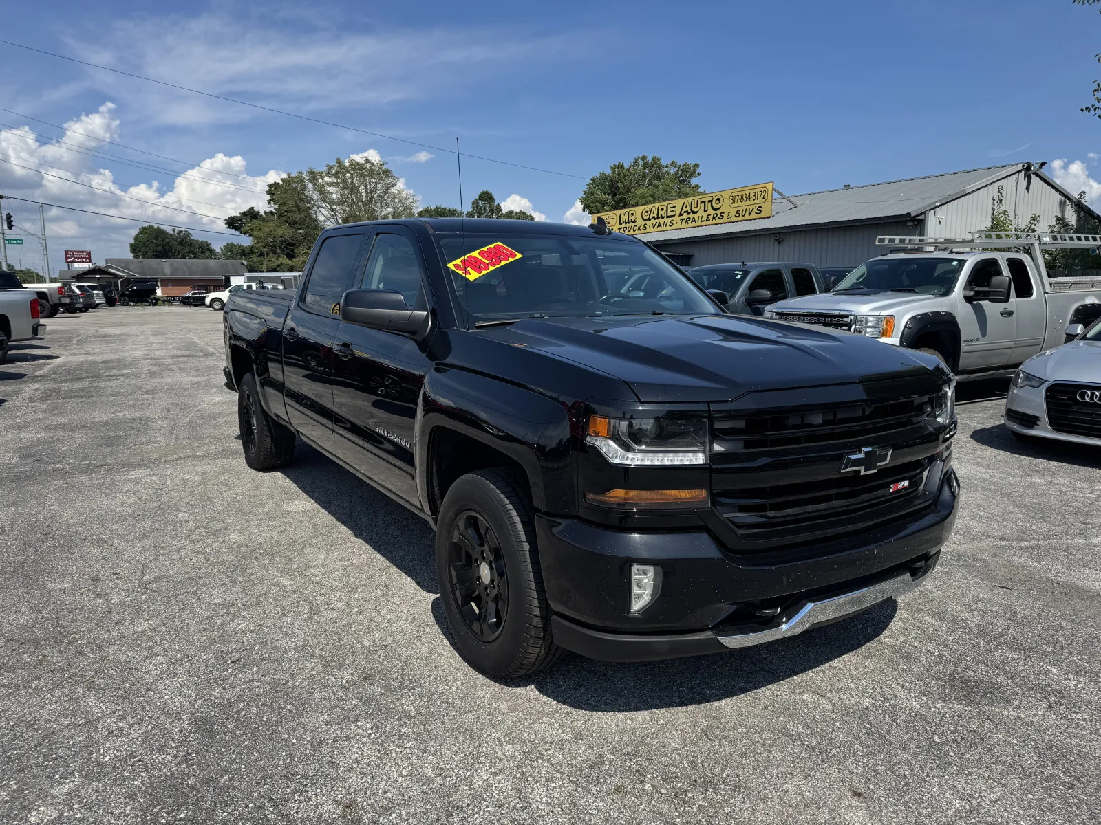 Black 2016 CHEVROLET SILVERADO 1500 LT for sale in Camby, IN