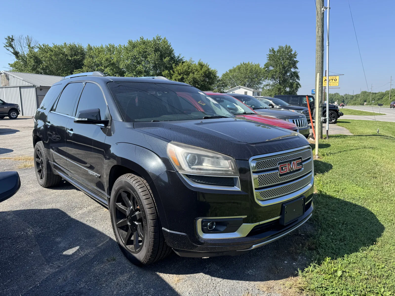 Black 2014 GMC ACADIA DENALI for sale in Camby, IN