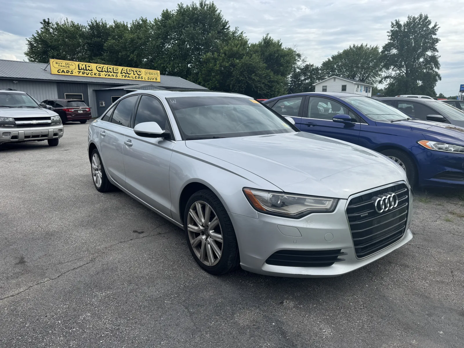 Silver 2014 AUDI A6 PREMIUM PLUS for sale in Camby, IN
