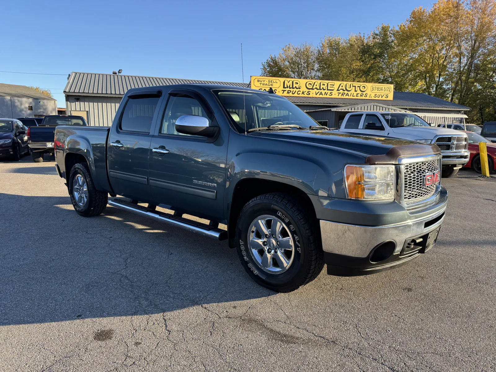 Blue 2012 GMC SIERRA 1500 SLT for sale in Camby, IN