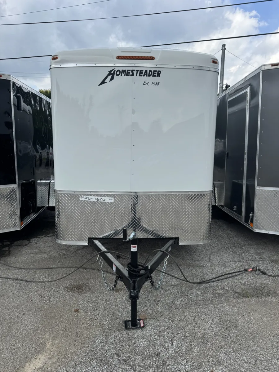 White 2026 HOMESTEADER 612CS ENCLOSED TRAILER for sale in Camby, IN