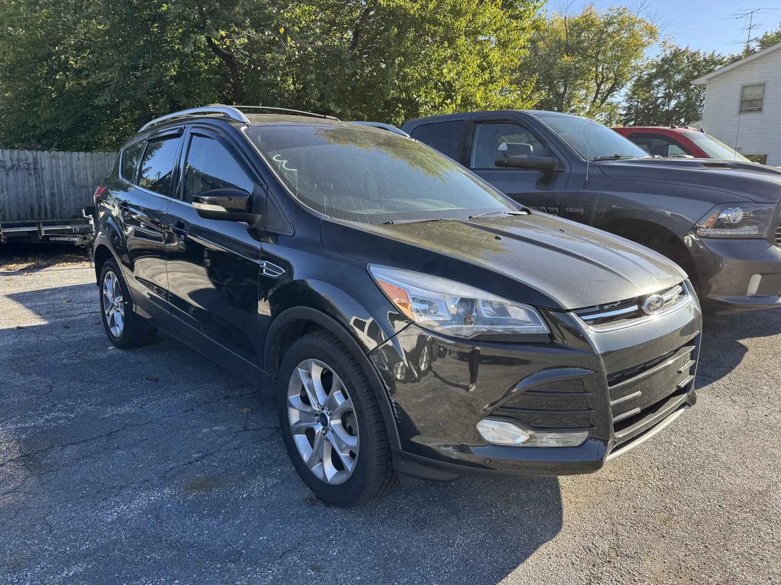 Black 2014 FORD ESCAPE TITANIUM for sale in Camby, IN