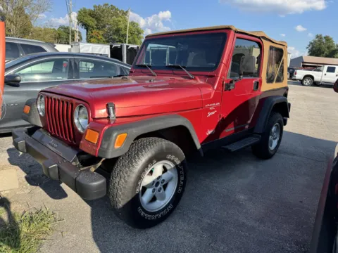 Red 1999 JEEP WRANGLER / TJ SPORT for sale in Camby, IN