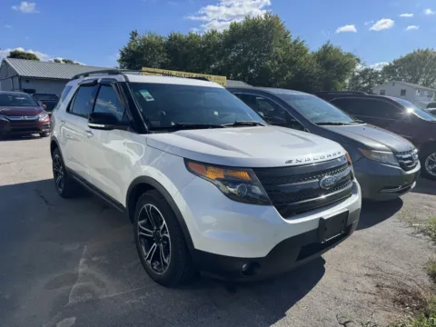 White 2015 FORD EXPLORER SPORT for sale in Camby, IN