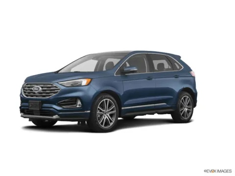 Blue 2019 FORD EDGE TITANIUM for sale in Camby, IN
