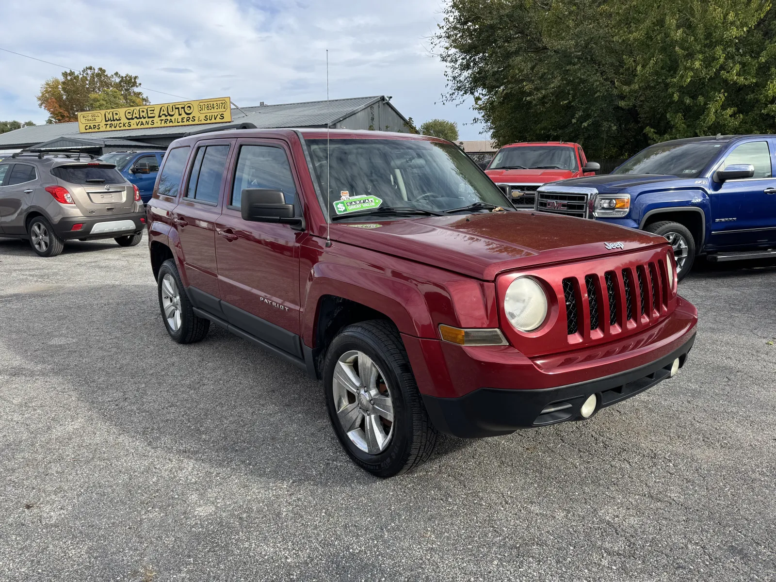 Red 2012 JEEP PATRIOT SPORT for sale in Camby, IN