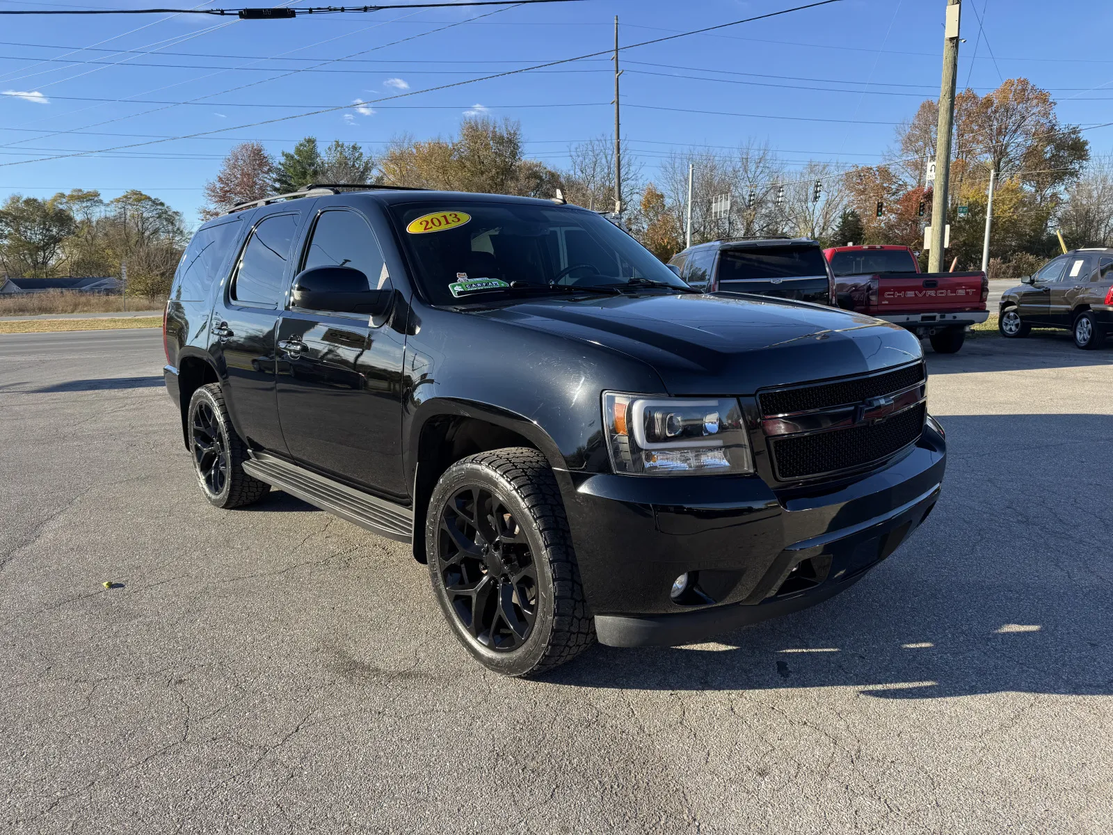 Black 2013 CHEVROLET TAHOE 1500 LTZ for sale in Camby, IN
