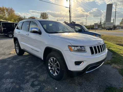 White 2015 JEEP GRAND CHEROKEE LIMITED for sale in Camby, IN