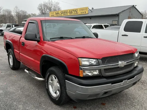 Red 2005 CHEVROLET SILVERADO 1500 for sale in Camby, IN