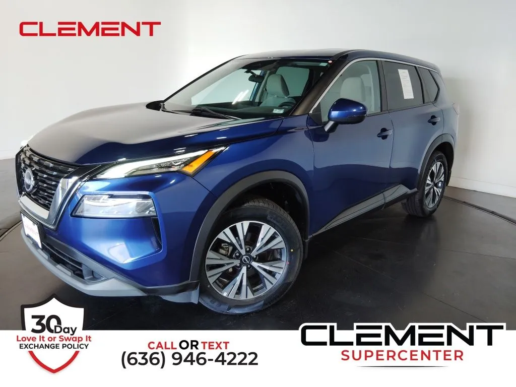 Blue 2022 Nissan Rogue SV for sale in St. Charles, MO