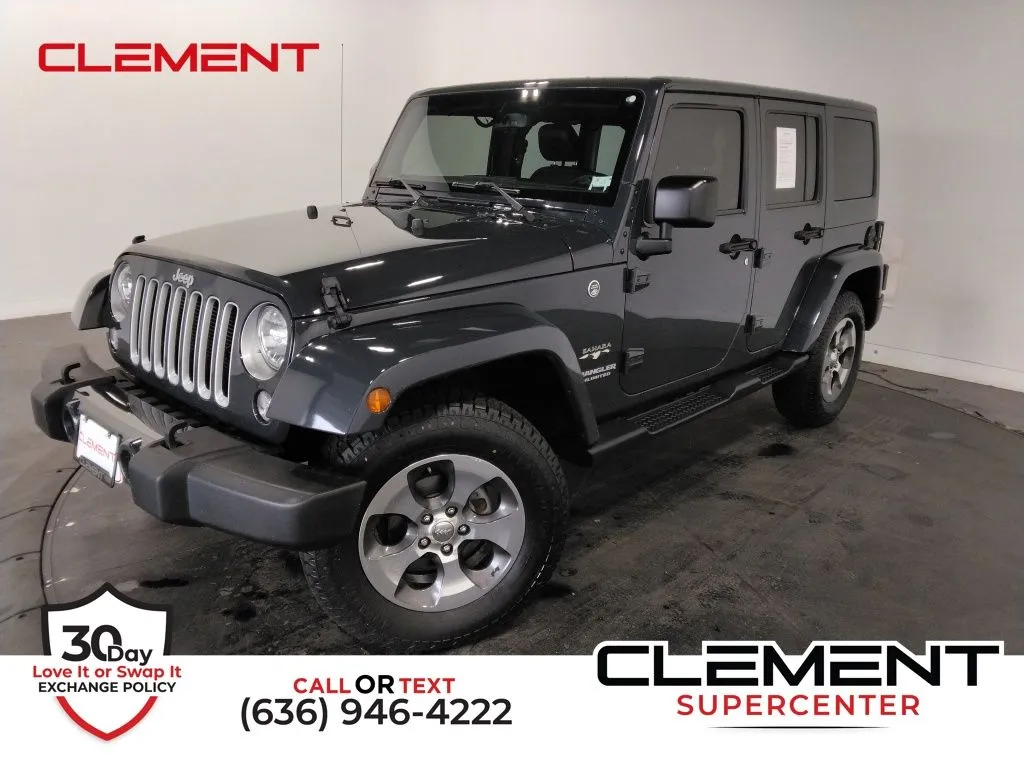 Gray 2017 Jeep Wrangler Unlimited Sahara for sale in St. Charles, MO