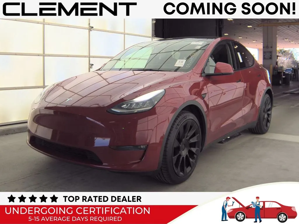 Red 2021 Tesla Model Y Long Range for sale in St. Charles, MO
