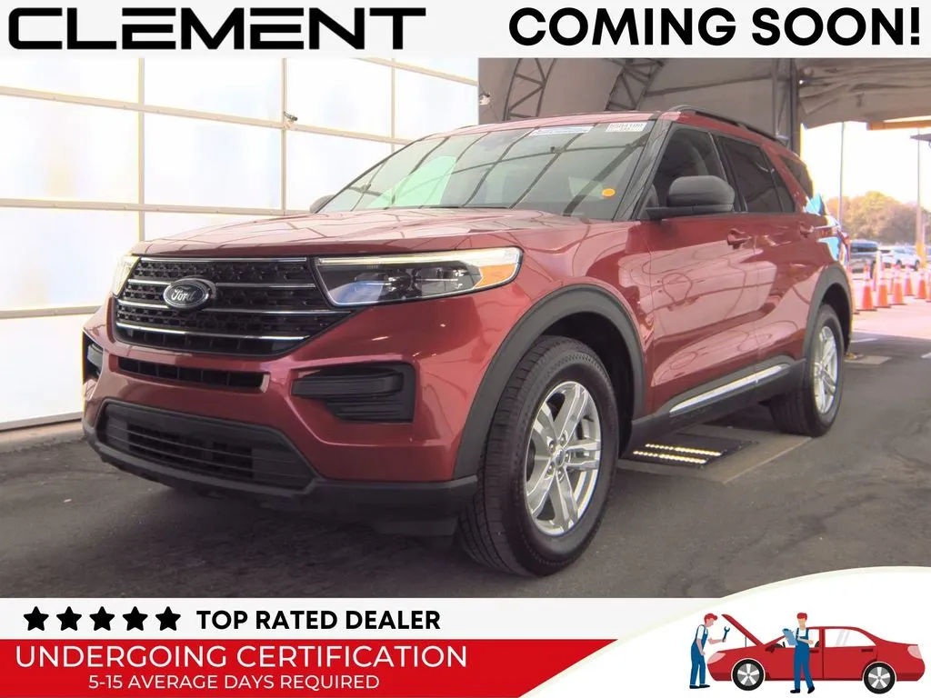 Red 2021 Ford Explorer XLT for sale in St. Charles, MO