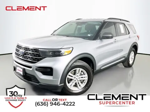 Silver 2022 Ford Explorer XLT for sale in St. Charles, MO